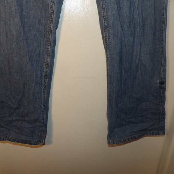 Vintage 90s Tommy Hilfiger Boot Cut Drawstring Flare Leg RollTab Hems Jeans Sz 6 - Picture 4 of 8